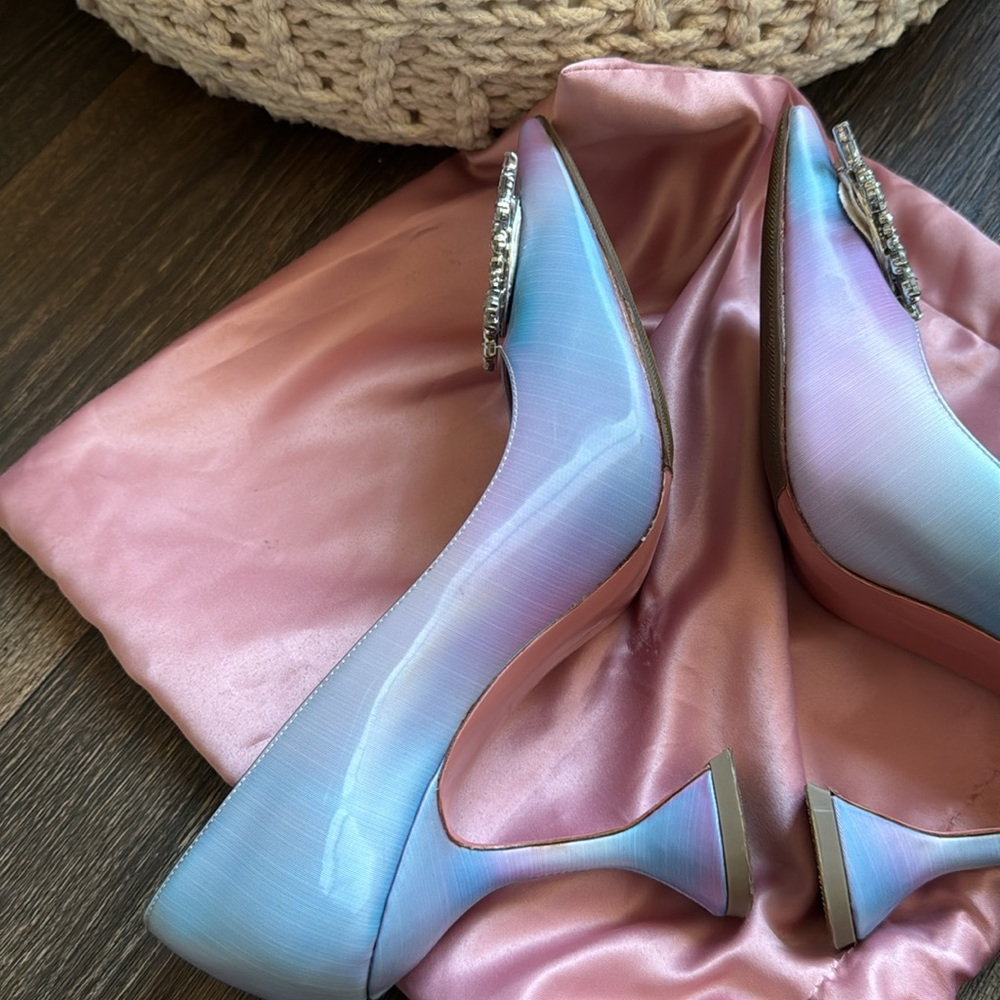 Amina Muaddi - Fairy Tale begum brooch pointed toe - Picture 5 of 11